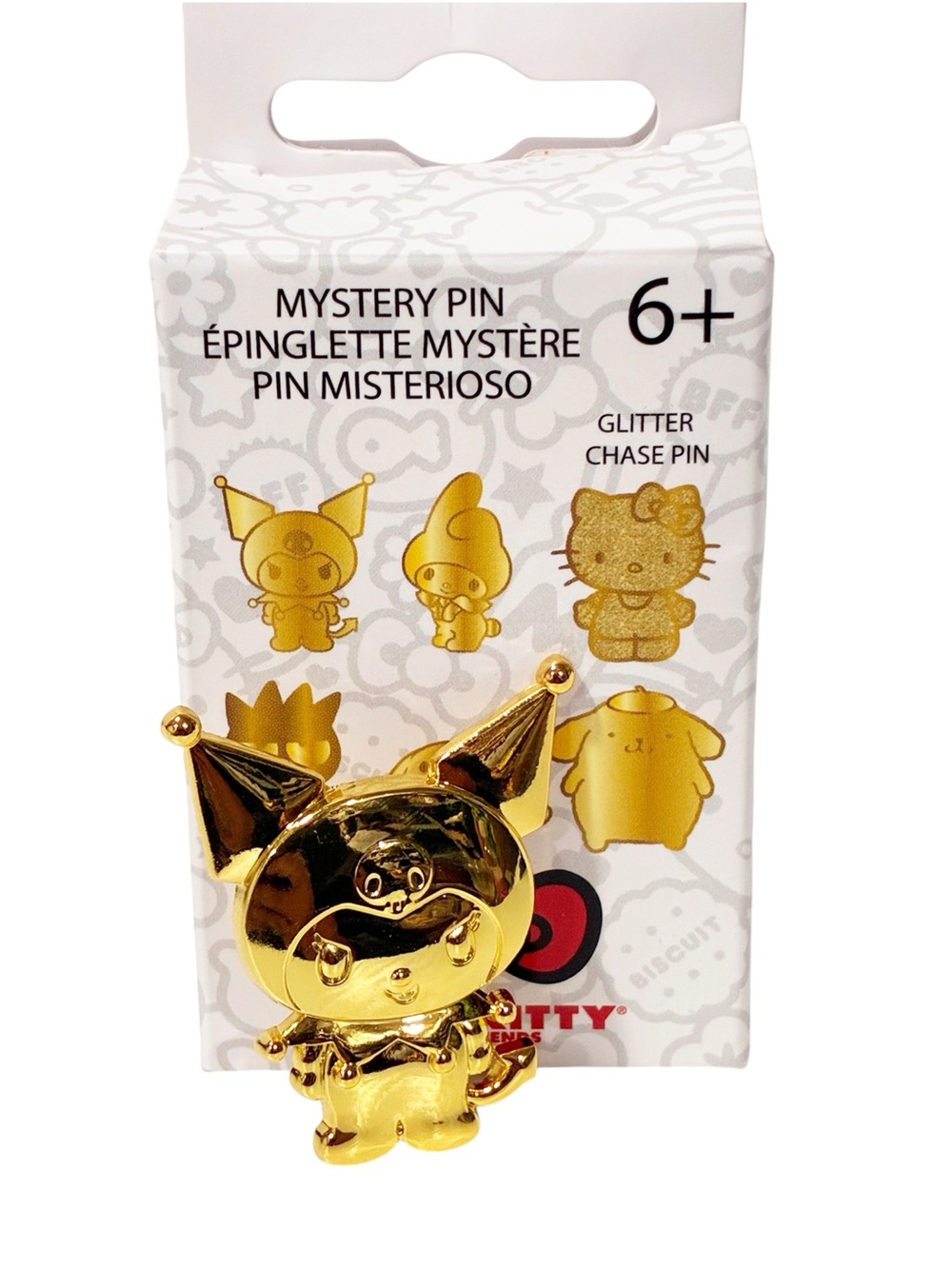 Hello Kitty 50th Anniversary Gold Edition Blind Box Pin Loungefly Open Box